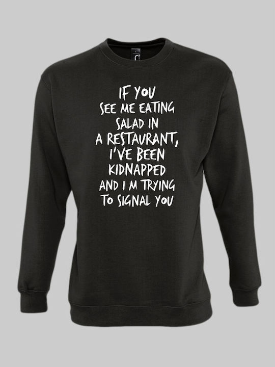 Kidnapped Sweatshirt - BLACK