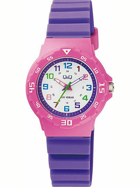 Q&Q Kids Analog Watch with Rubber/Plastic Strap...