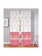 Disney Kids Tab Top Curtain Hello Kitty HK8149-5 White 140x290cm