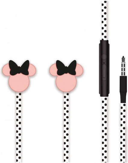 Disney Minnie Matt 3D Handsfree cu două căști cu mufă 3.5mm Negru