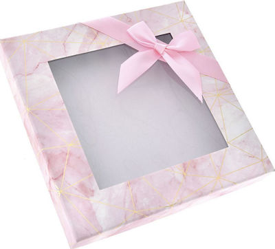 Iliadis Ροζ 23x23x4cm Paper Box for Gift Pink 23x4x4cm. 2pcs