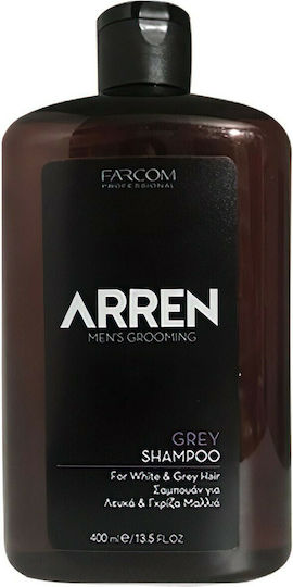 Farcom Arren Men's Grooming Grey Σαμπουάν Διατήρησης Χρώματος για Βαμμένα Μαλλιά 400ml