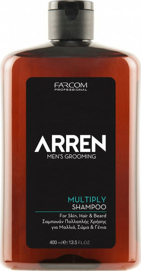Farcom Arren Men's Grooming Multiply Shampoos Glanz für Alle Haartypen 400ml