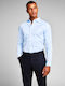 Long-sleeved Cotton Shirt Cashmere Blue