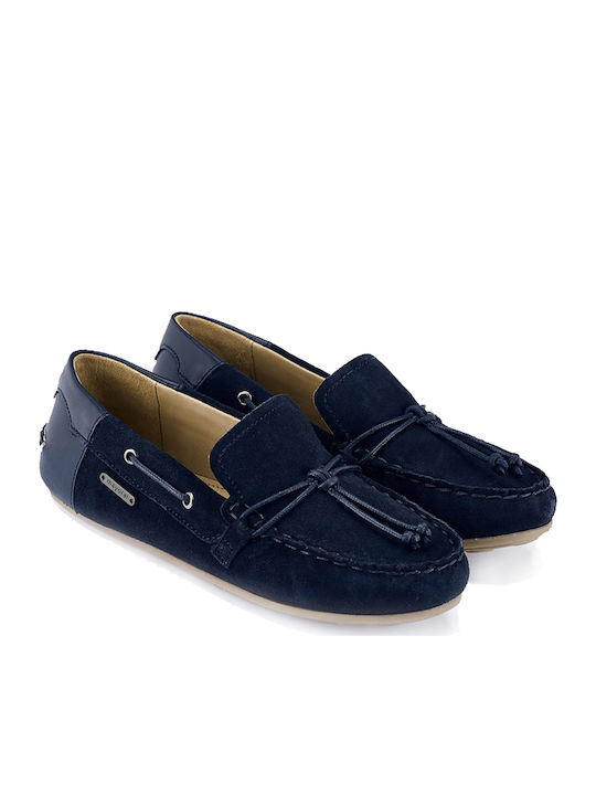 Mayoral Boys Anatomic Suede Moccasins with Laces Navy Blue