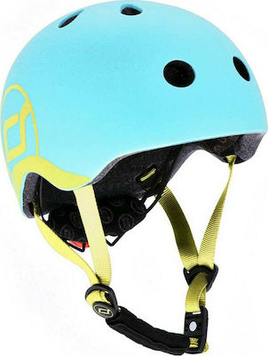 Scoot & Ride Kids' Helmet for City Bike Blue with LED Light XXS-S (45-51 cm) Blueberry