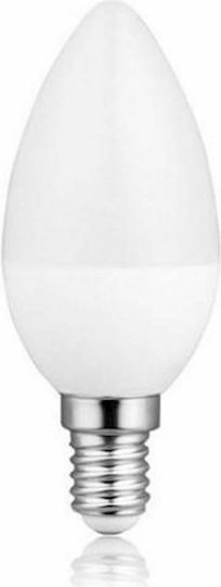 Diolamp Λάμπα LED 8W για Ντουί E14 και Σχήμα C37 Θερμό Λευκό 730lm