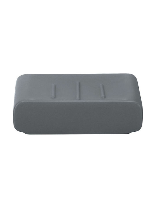 Kleine Wolke Cubic Ceramic Soap Dish Countertop Anthracite