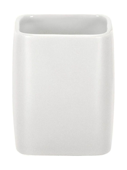 Kleine Wolke Cubic Tisch Getränkehalter Keramik Weiß