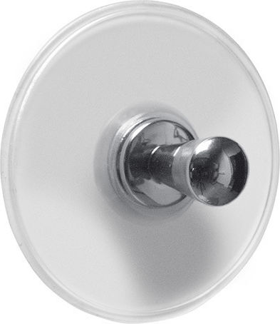 Kleine Wolke Marbella Single Wall-Mounted Bathroom Hook Silver