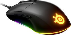 SteelSeries Rival 3 RGB Gaming Ποντίκι Μαύρο