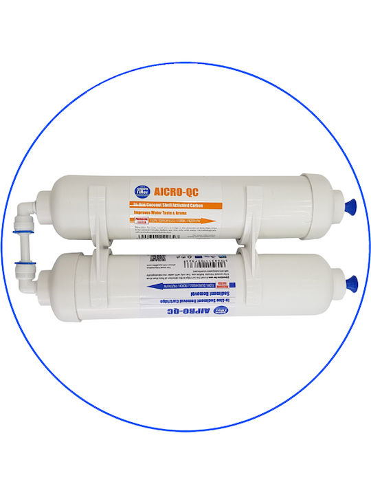Aqua Filter Εξωτερικό Ανταλλακτικό Φίλτρο Νερού Ψυγείου 5 μm FROST 2ST 2τμχ