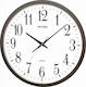 Rhythm Silent Wall Clock Metallic Brown Ø50cm