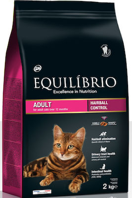 Equilibrio Adult Hairball Controll Ξηρά Τροφή για Ενήλικες Γάτες με Κοτόπουλο 2kg