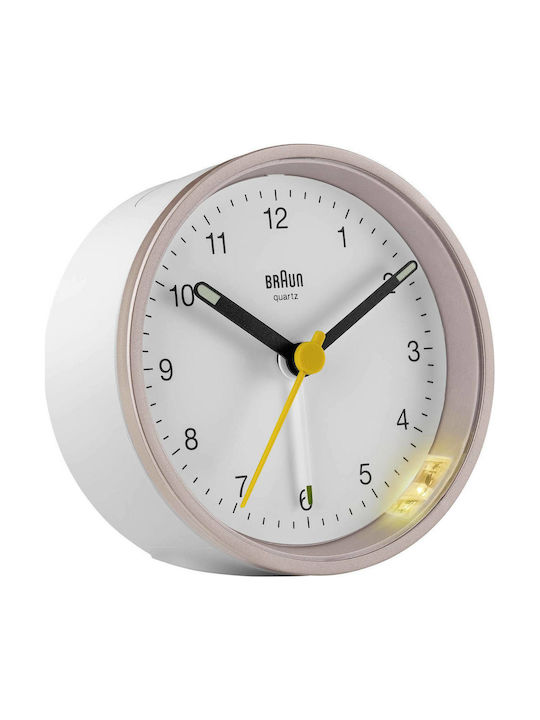 Braun Tabletop Clock with Alarm BC12PW