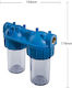 Atlas Filtri Mignon Duplex Plus S-3P SX AS Water Filtration System Double Central Supply / Under Sink Micron ½"