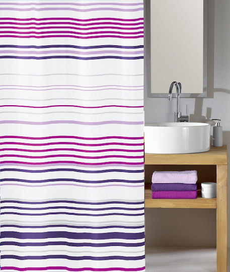Kleine Wolke Layla-Summer Duschvorhang 180x200cm Purple