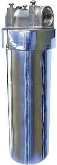 USTM WFΗΟΤSS Inox Water Filtration System Single Central Supply / Under Sink Micron 3/4''