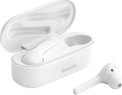 Baseus Encok W07 In-ear Bluetooth Handsfree Earphones with Charging Case Whitά