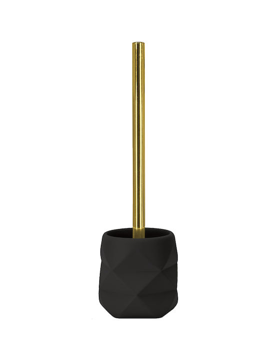 Kleine Wolke Crackle Plastic Toilet Brush Black