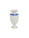 WM Collection Vază Decorativă Porțelan Alb 6x6x14cm 1buc