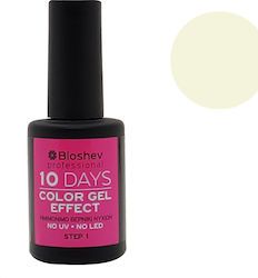 Bioshev Professional 10 Days Color Gel Effect Gloss Βερνίκι Νυχιών Μακράς Διαρκείας Λευκό 002 11ml