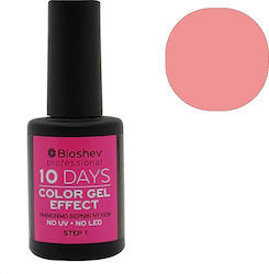 Bioshev Professional 10 Days Color Gel Effect Gloss Βερνίκι Νυχιών Μακράς Διαρκείας Ροζ 068 11ml