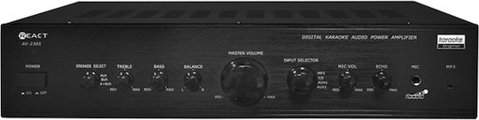 REACT Ενισχυτής Karaoke AV-2305B Μαύρος