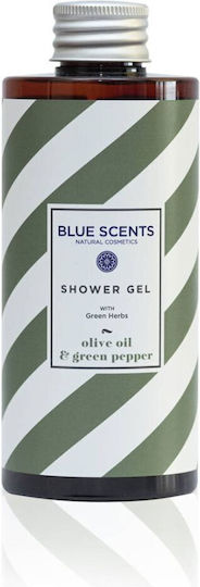 Blue Scents Olive Oil & Green Pepper Αφρόλουτρο σε Gel με Ελαιόλαδο & Άρωμα Ευκάλυπτος 300ml