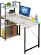 Desk with Bookshelf Black / Sonoma 90x40x110cm