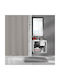Kleine Wolke Kito Fabric Shower Curtain 240x180cm Dark Grey
