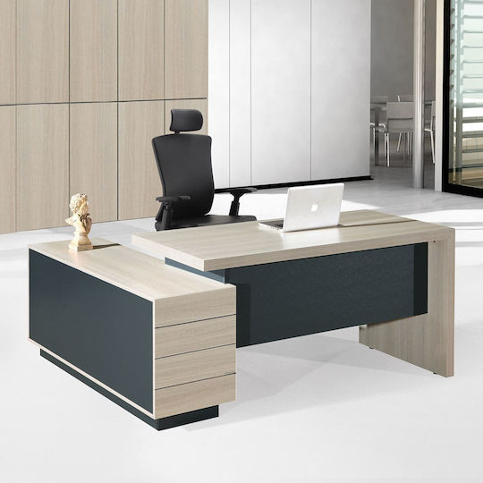 Corner Desk Progress 180x160x76cm Gray Corner Desk Progress 180x160x76cm Gray