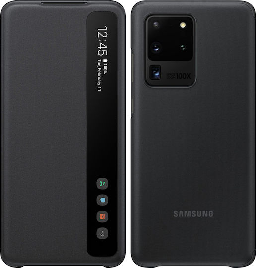 Samsung Book Piele artificială / Plastic Negru (Galaxy S20 Ultra)