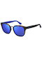 Havaianas Guaeca Men's Sunglasses with Black Tartaruga Frame and Blue Mirror Lens