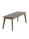 Ringo Dining Room Bench with Wooden Surface Smoke Beech 120x40x45cm