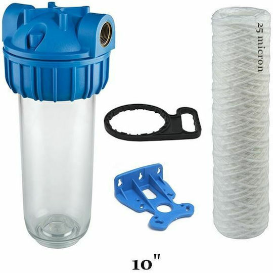 Atlas Filtri Senior Plus 3P AFO SX AS Water Filtration System Central Supply / Under Sink Single 3/4'' with Replacement Filter Atlas Filtri FA 10 SX 25 μm