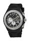 TechnoMarine Cruise JellyFish Ανδρικό Ρολόι 44mm Μπαταρίας με Μαύρο Καουτσούκ Λουράκι