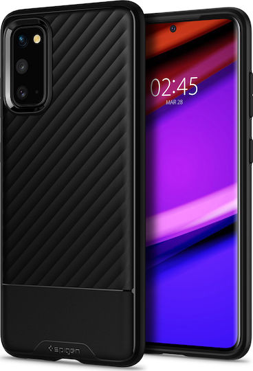 Spigen Core Armor Back Cover Σιλικόνης Μαύρο (Galaxy S20)