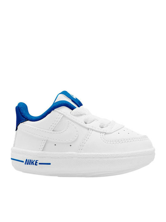Nike Βρεφικά Sneakers Αγκαλιάς Λευκά Force 1 Crib