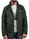 Basehit Herren Jacke Lässig Winddicht Olive