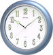 Rhythm Wall Clock Metallic Blue Ø31cm