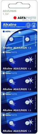 AgfaPhoto AG4 Alkaline Watch Batteries LR66 1.5V 10pcs