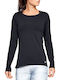 Under Armour Heatgear Armour Γυναικεία Ισοθερμική Μακρυμάνικη Μπλούζα Compression Μαύρη