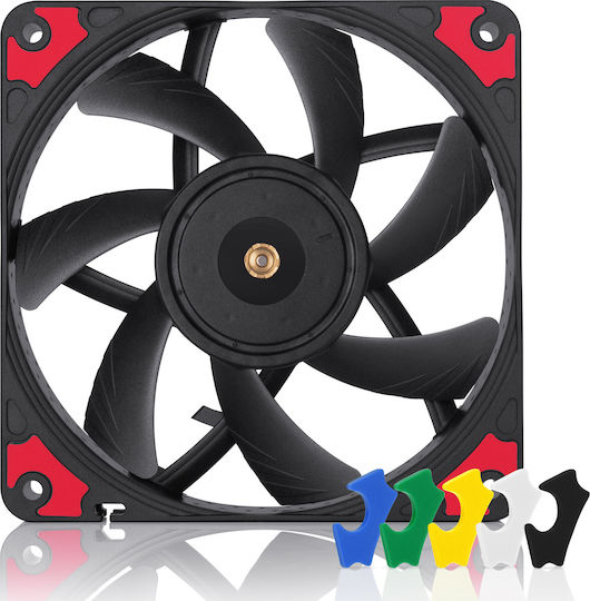 Noctua NF-A12x15 Chromax.Black.Swap Case Fan 120mm (1850rpm / 55.44cfm) Χωρίς Led Φωτισμό και Σύνδεση 4-Pin PWM