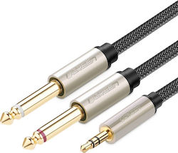 Ugreen to 6.35mm 1/4" Male Auxiliary Cable 2 x 6.3mm male - 3.5mm male 1m (10613)