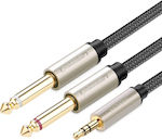 Ugreen 2x Cable 6.3mm male - 3.5mm male 1m (10613)