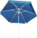 Campus Foldable Beach Umbrella Diameter 2m with UV Protection and Air Vent Blue