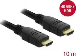 DeLock Aktives HDMI 1.3 HDMI-Stecker - HDMI-Stecker 10m Schwarzes