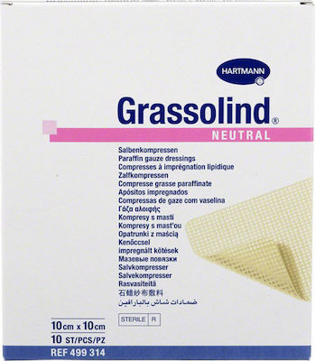 Hartmann Grassolind Neutral Sterilized Plasters 10x10cm 10pcs