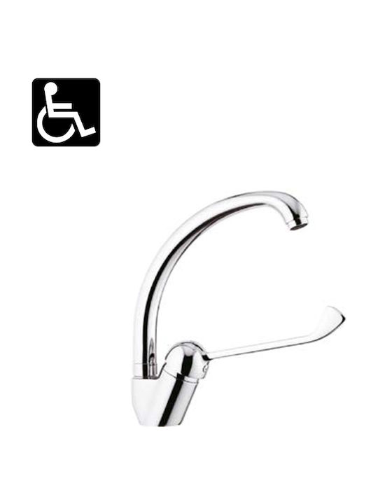 Interflex Brass Kitchen Faucet Counter Chrome